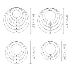 Gravierte Mutter Halskette