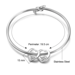 Personalisiertes Mutterarmband mit Kindernamen