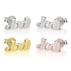 Name stud Ohrstecker