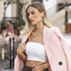 Kreis Monogramm Halskette