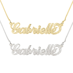 Funkelnde Carrie Namenskette