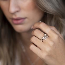 Personalisierter Ring mit zwei / drei Namen