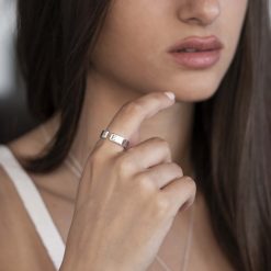 Offener Ring mit Initialen