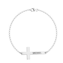 Graviertes Kreuzarmband