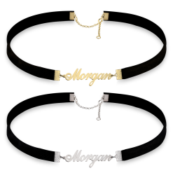 Halsband mit Namenskette