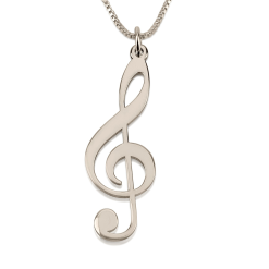 Treble Clef Halskette