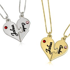 Two Heart Halskette Splits