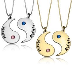 Yin and Yang Couple Halskette