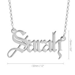 Gothic Name Halskette