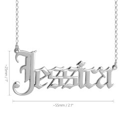 Gothic Name Halskette