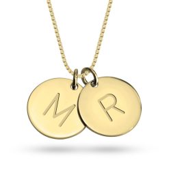 Personalisierte Initialien Halskette
