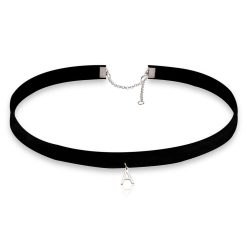 Single Initialien Choker Halsband Halskette