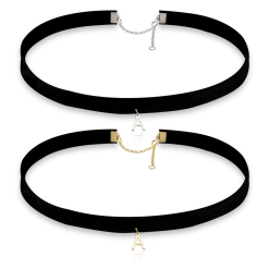 Single Initialien Choker Halsband Halskette