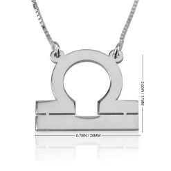 Waage Sternzeichen Halskette