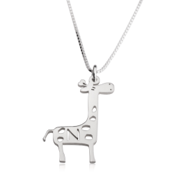 Giraffe Initialien Halskette