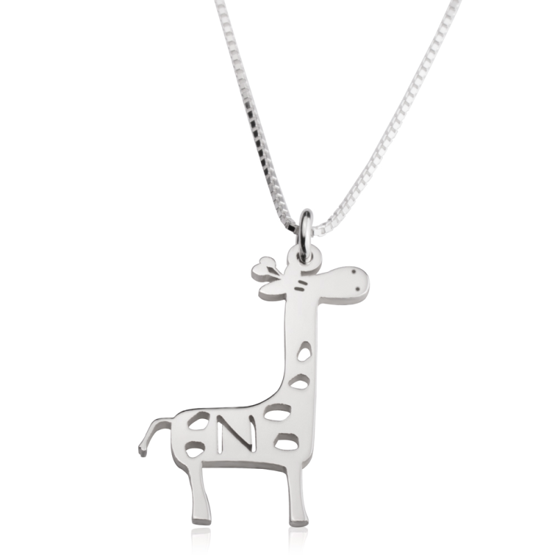Giraffe Initialien Halskette