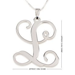 Skript Initialien Halskette