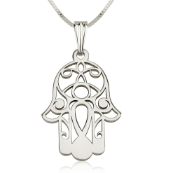 Hamsa Halskette - Hand der Fatima Halskette