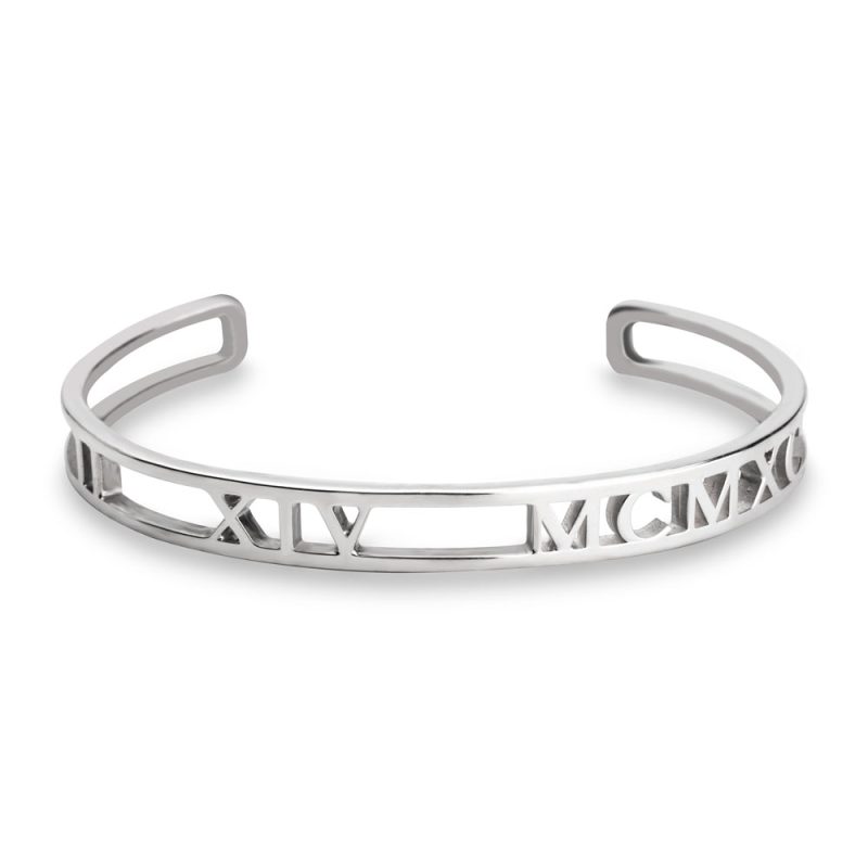 Armreif mit r?mischen Ziffern f?r Damen