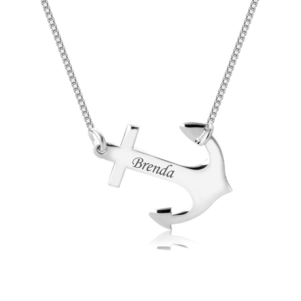 Personalisierte Anker Anh?nger Halskette