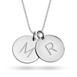 Personalisierte Initialien Halskette