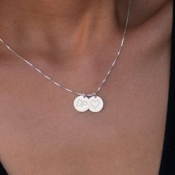 Personalisierte Initialien Halskette