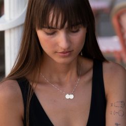 Personalisierte Initialien Halskette