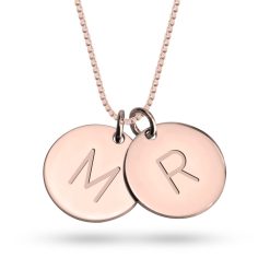 Personalisierte Initialien Halskette